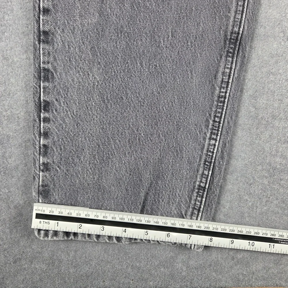 Levis‎ 505 Regular Fit Mens 40x36 Gray Good Faded Straight Leg Jeans